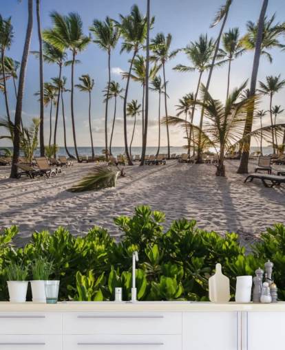 Caribbean Beach bij zonsopgang