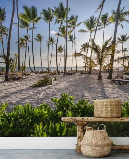 Plage des Caraïbes au lever du soleil