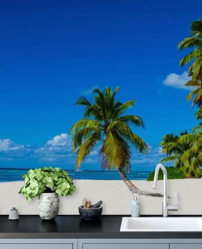 Lone Palm Dominicaanse Republiek Muurschildering