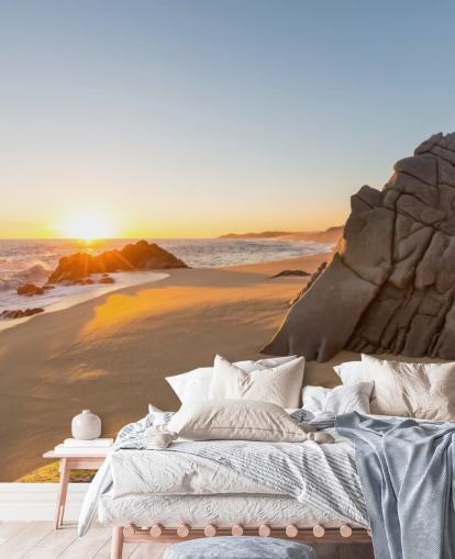 Rocky Beach mit einem schönen Sonnenuntergang Wallpaper