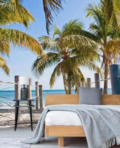 Key West Boardwalk to the Beach Mural Wallpaper