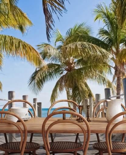 Papel pintado Paseo marítimo a la playa de Key West