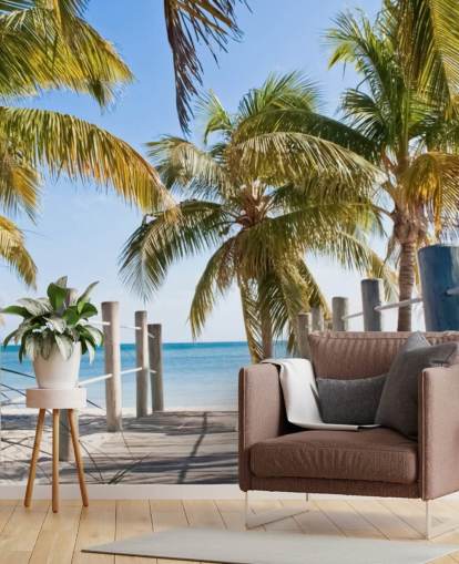 Key West Promenade zum Strand Fototapete