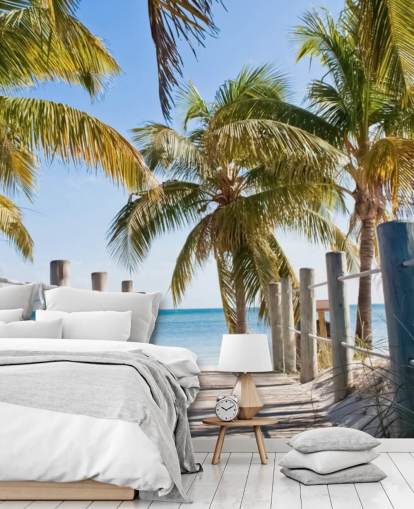 Carta da parati murale con passerella verso la spiaggia di Key West