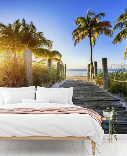 Boardwalk Sunrise Wallpaper Mural Boardwalk Sunrise Wallpaper Mural