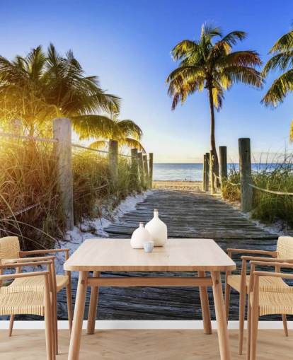 Papel de parede Boardwalk Sunrise Papel de parede Boardwalk Sunrise