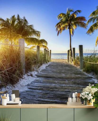 Papier peint Boardwalk Sunrise Papier peint Boardwalk Sunrise