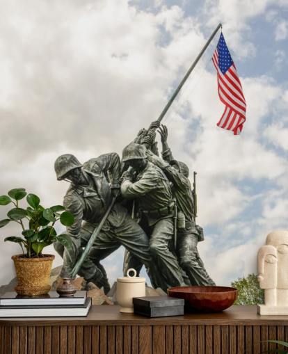 Washington Memorial Statue Wall Mural