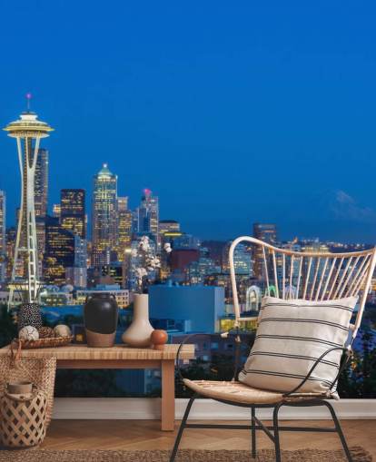 Skyline von Seattle und Mount Rainier Seattle Skyline and Mount Rainier Wallpaper Skyline von Seattle und Mount Rainier Seattle Skyline and Mount Rainier Wallpaper