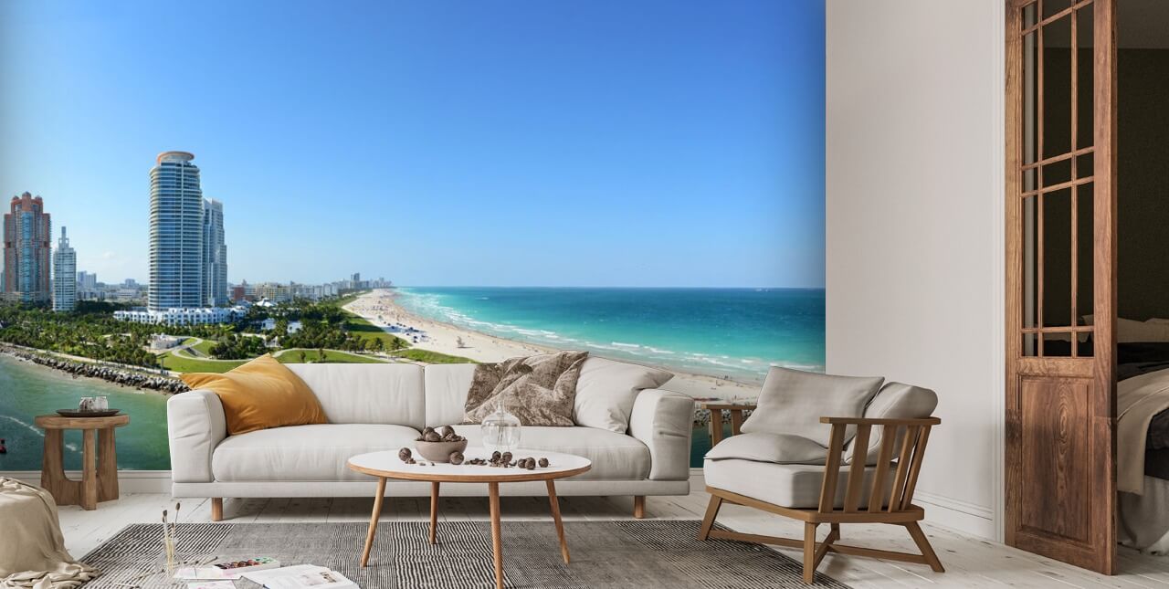 South Miami Beach Wallpaper Mural Wallsauce US