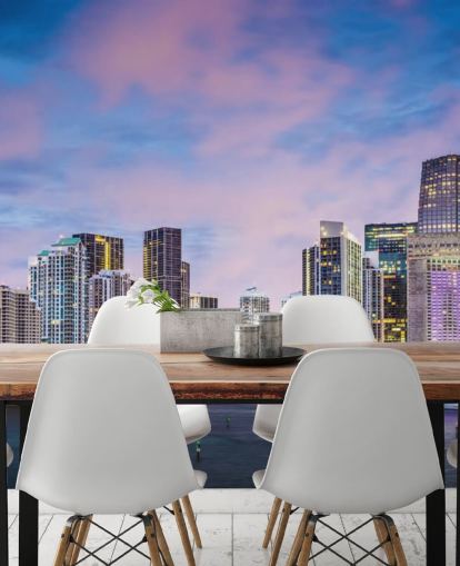 Miami Skyline (Flórida) Miami Skyline Florida Wallpaper 