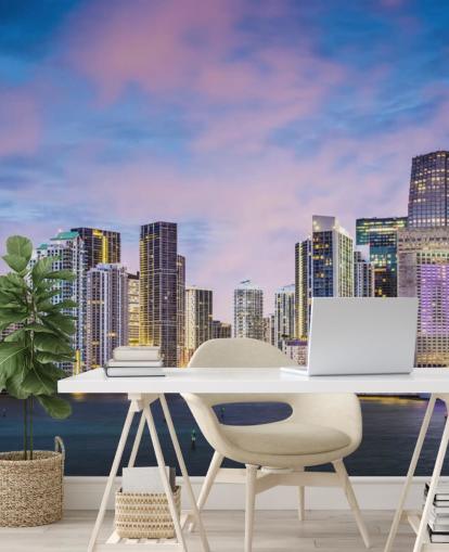 Skyline di Miami, Florida Miami Skyline Florida Wallpaper 