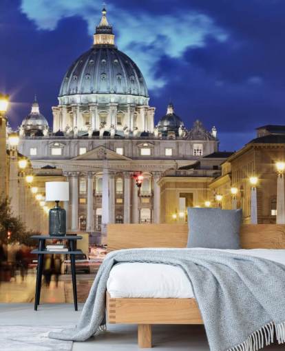 rome at night wallpaper mural