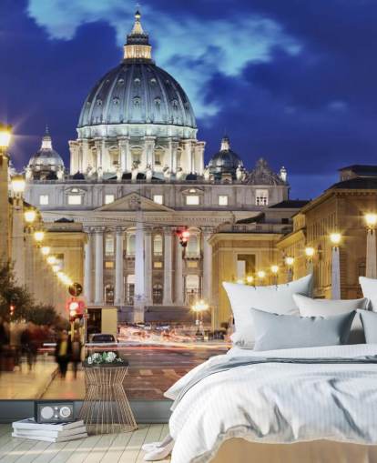 rome at night wallpaper mural