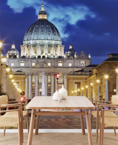 rome om natten tapet veggmaleri