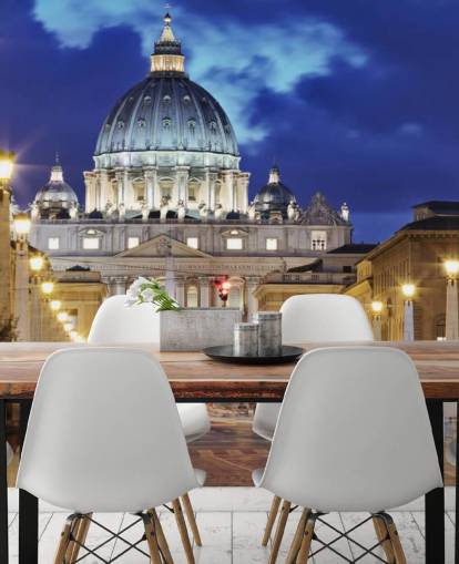 rome at night wallpaper mural