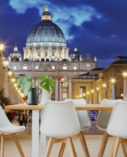 rome at night wallpaper mural