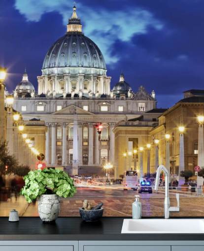 rome om natten tapet veggmaleri