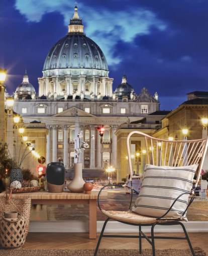 rome at night wallpaper mural