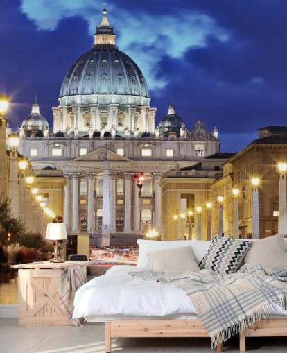 rome at night wallpaper mural