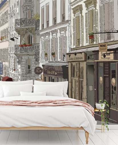 Papel pintado de Montmartre, Paris