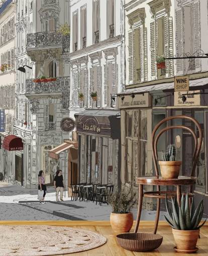 Papel de Parede de Montmartre, Paris