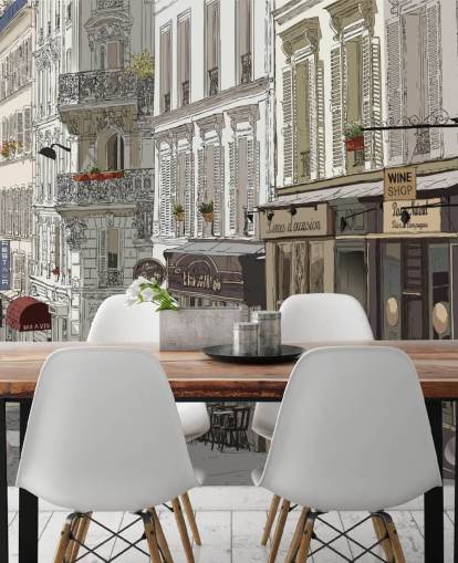 Papel pintado de Montmartre, Paris Papel pintado de Montmartre, Paris