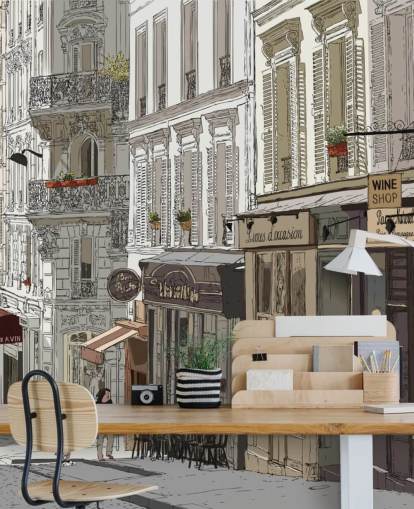 Papel de Parede de Montmartre, Paris