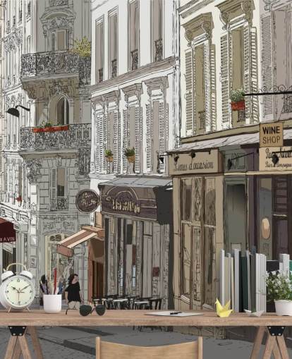 Papel de Parede de Montmartre, Paris