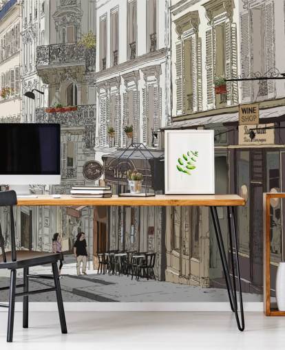 Papel pintado de Montmartre, Paris Papel pintado de Montmartre, Paris