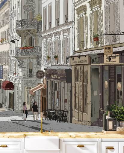 Papel de Parede de Montmartre, Paris