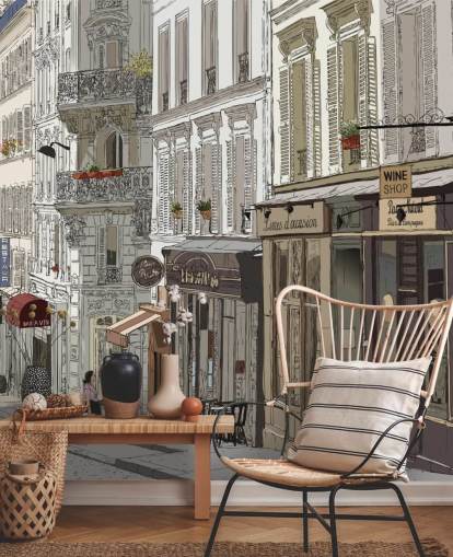 Papel de Parede de Montmartre, Paris Papel de Parede de Montmartre, Paris