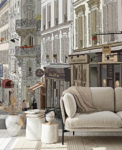 Papel pintado de Montmartre, Paris Papel pintado de Montmartre, Paris