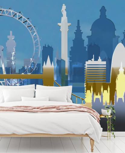 abstrakte Londoner Tapete