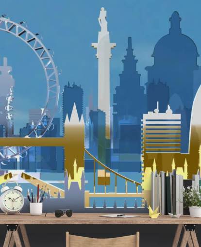 abstract londen behang