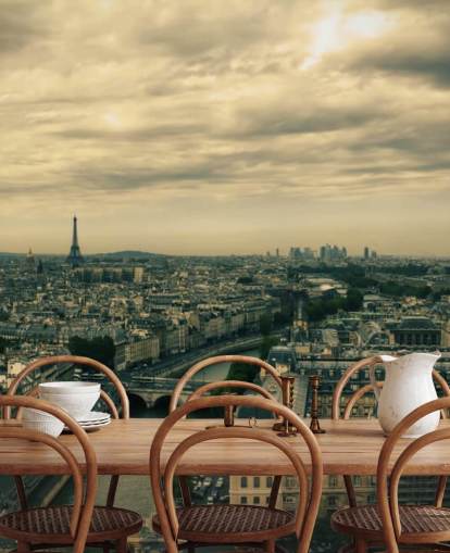 Paris Skyline from Notre Dame Wallpaper