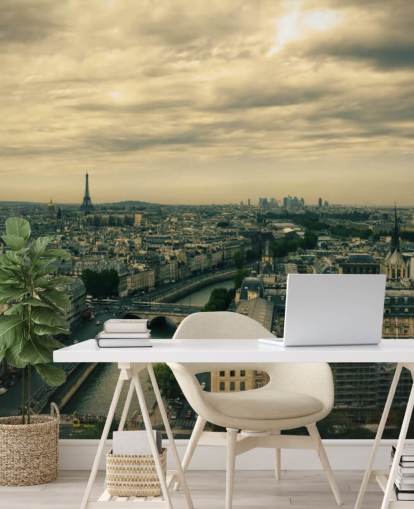 Carta da parati Skyline di Parigi da Notre Carta da parati Skyline di Parigi da Notre