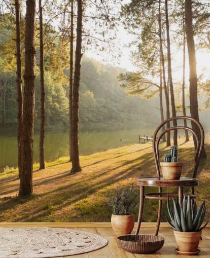 Wald von Lake Wallpaper