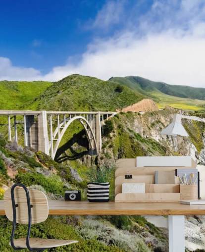 Bridge by the Coast Wallpaper 