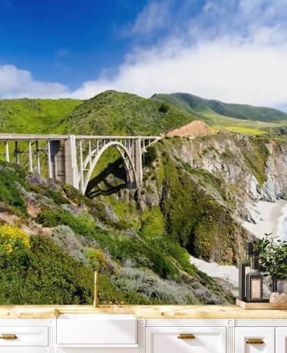 Bridge by the Coast Wallpaper 