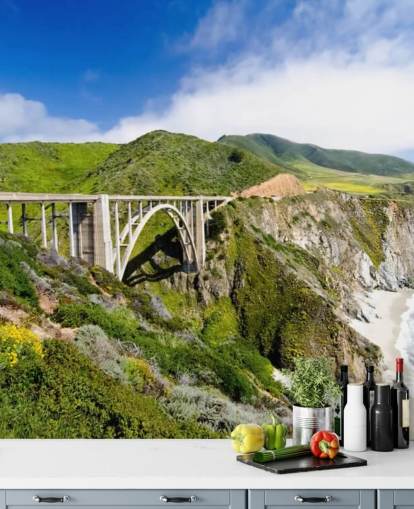 Bridge by the Coast Wallpaper 