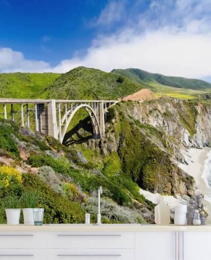 Fondo de pantalla de Puente por la costa 