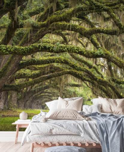 Papier peint tunnel suspendu Mossy Oak Trees