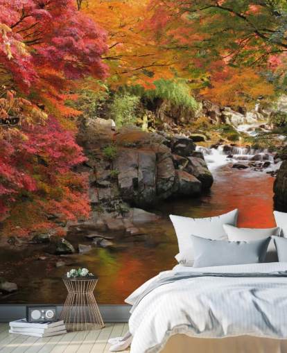 Autumn Japanese River Wallpaper Autumn Japanese River Wallpaper