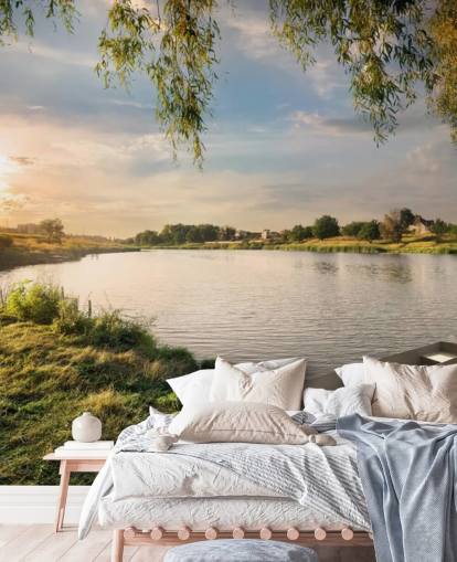 River and Boats Wallpaper