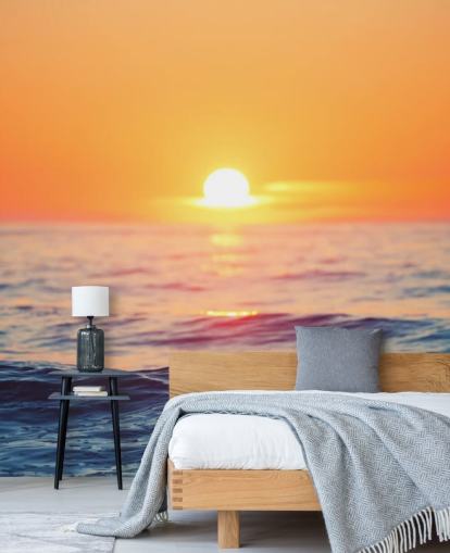 Auringonnousu Ocean Seinämaalaus