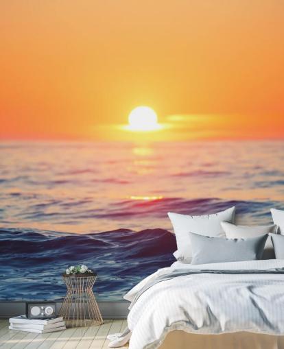 Sunrise Ocean Wall Mural Sunrise Ocean Wall Mural