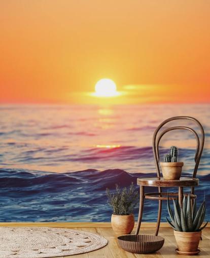 Sunrise Ocean Wall Mural Sunrise Ocean Wall Mural