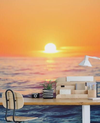 Sunrise Ocean Wall Muurschildering