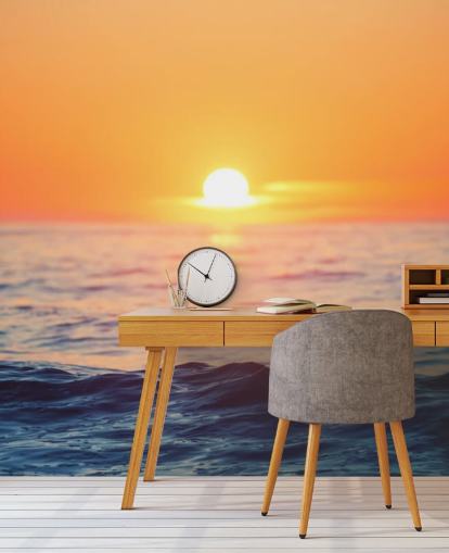 Sunrise Ocean Wall Muurschildering